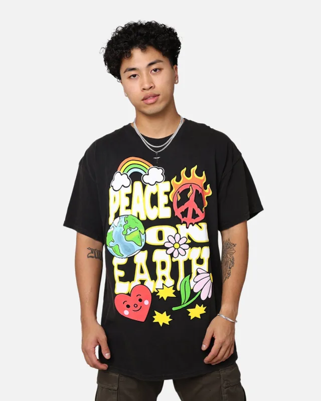 Goat Crew Peace On Earth T-Shirt Black sold by Culture Kings