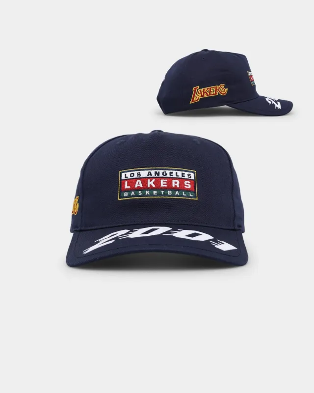 Mitchell & Ness Los Angeles Lakers 1988 Deadstock Snapback Midnight Navy sold by Culture Kings