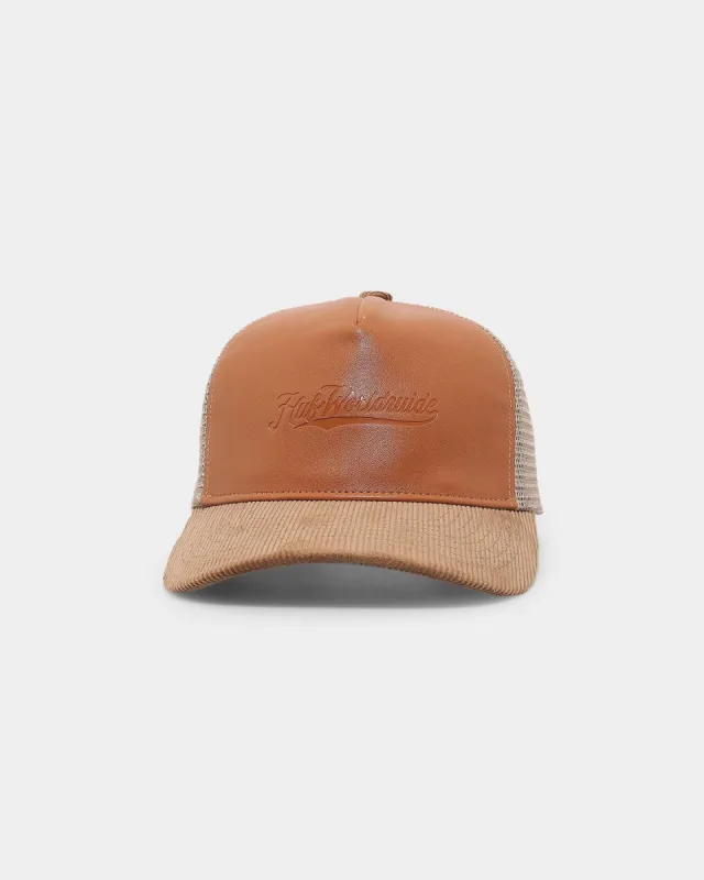 HUF Old Town Road Trucker Snapback Tan sold by Culture Kings
