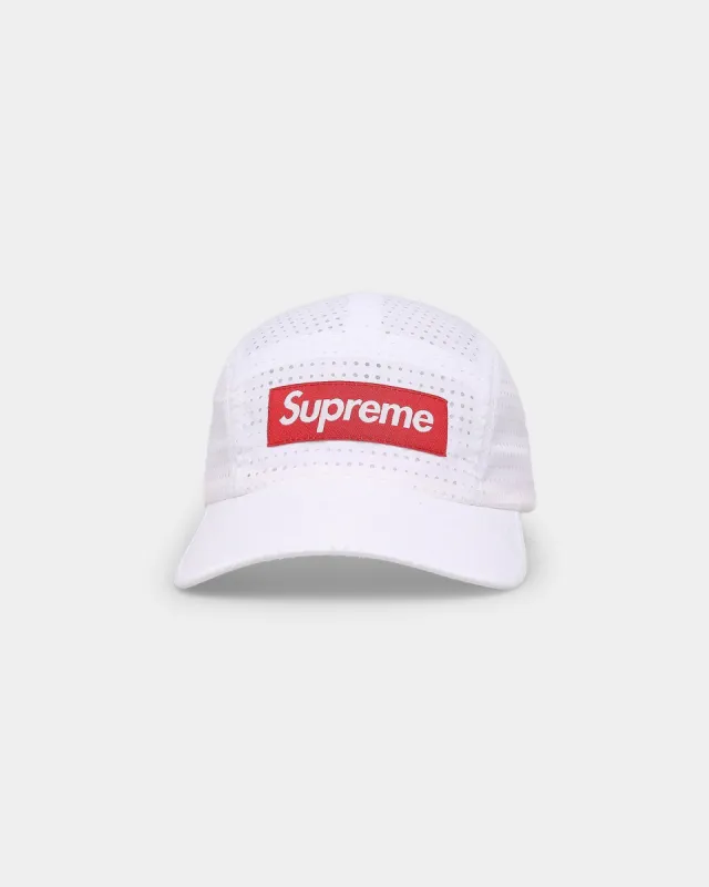 Supreme Perforated Camp Strapback White sold by Culture Kings