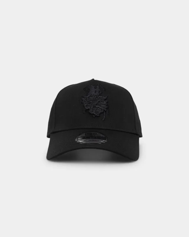 New Era St. George Illawarra Dragons 'Black On Black' 9FORTY A-Frame Snapback Black sold by Culture Kings