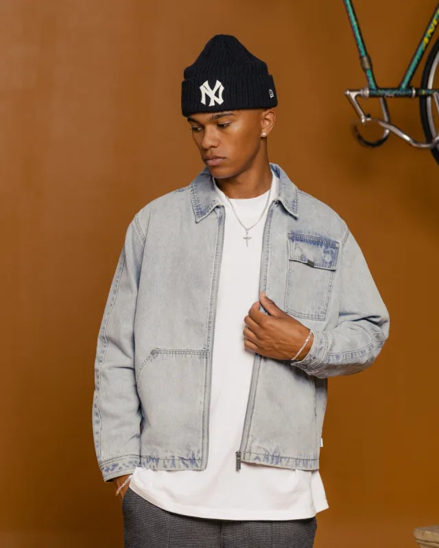 Carre Constructed Work Jacket Light Blue Denim sold by Culture Kings