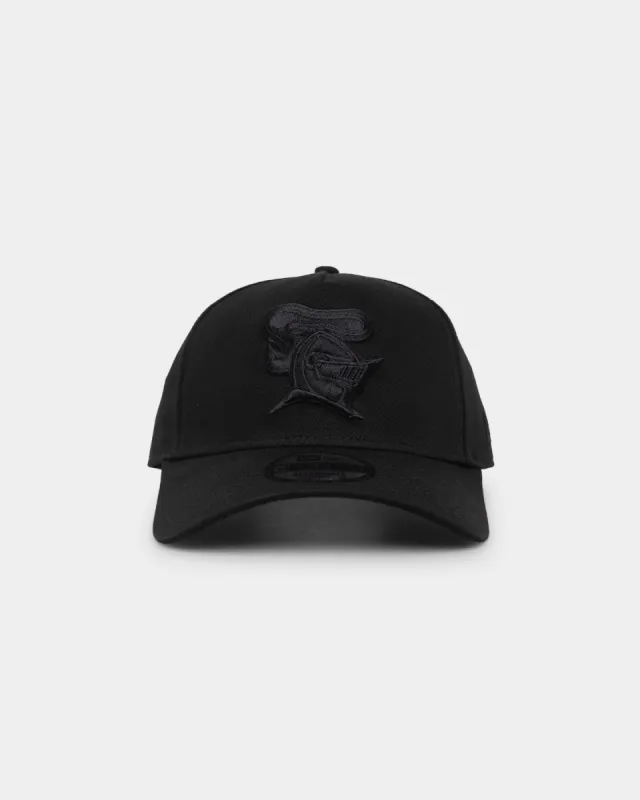 New Era Newcastle Knights 'Black On Black' 9FORTY A-Frame Snapback Black sold by Culture Kings
