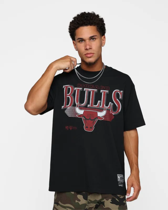 Mitchell & Ness Chicago Bulls Underscore T-Shirt Faded Black sold by Culture Kings