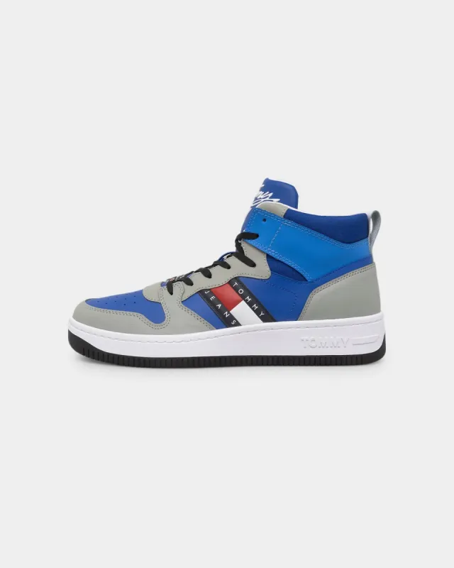 Tommy Jeans Mid Pop Basketball Trainers Cobalt made by Culture Kings