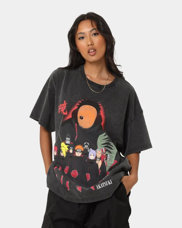 Goat Crew X Naruto Akatsuki Organic Heavyweight Vintage T-Shirt Vintage Black sold by Culture Kings