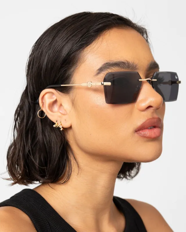 Belvoir & Co Kennedy Sunglasses Black/Gold sold by Culture Kings