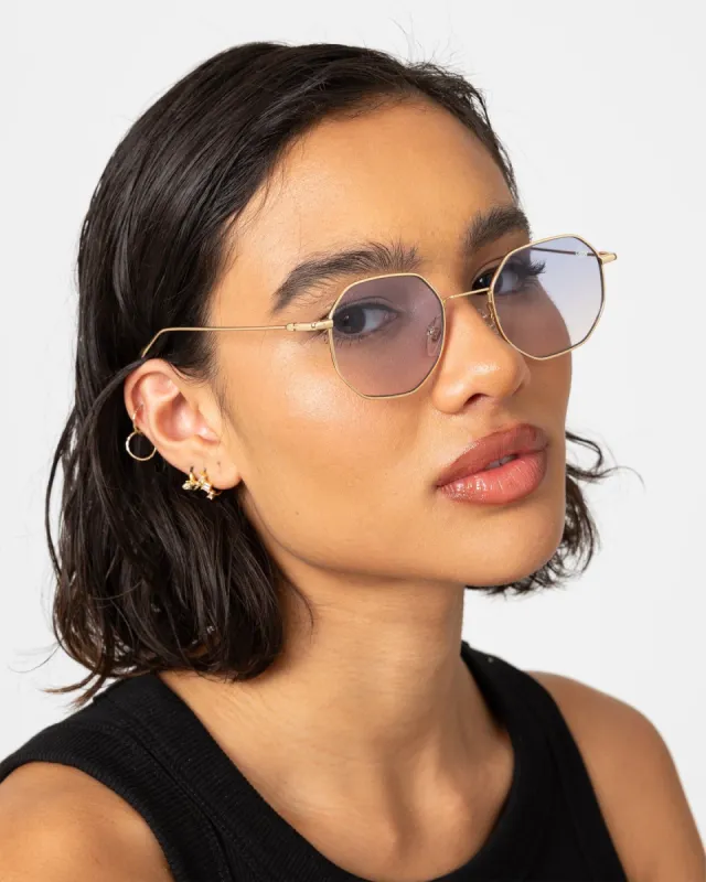 Belvoir & Co Elton II Sunglasses Blue/Gold sold by Culture Kings