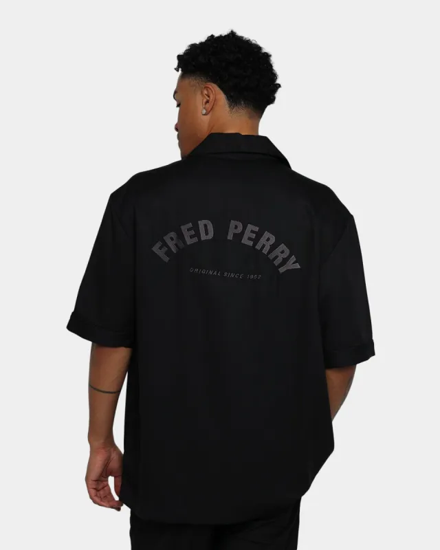 Fred Perry Arch Branding Revere Shirt Black sold by Culture Kings