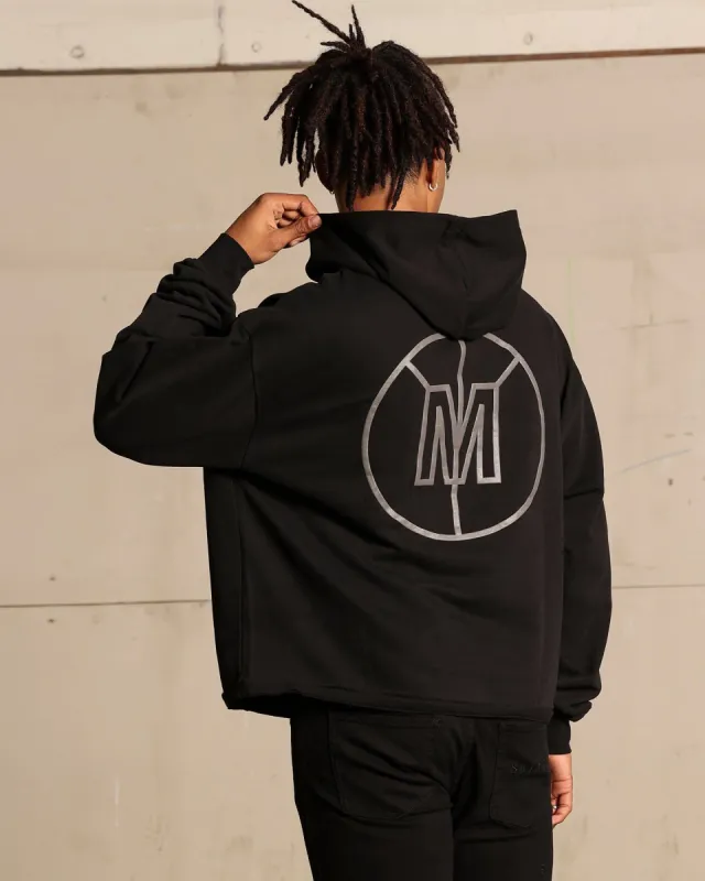 Saint Morta Monogram Boxy Hoodie Black sold by Culture Kings