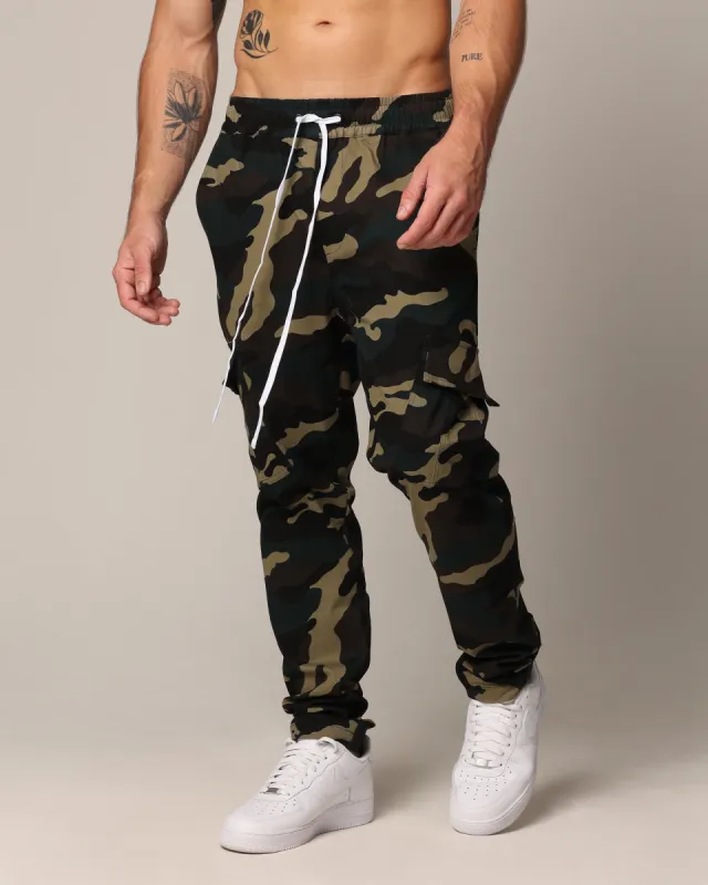 Saint Morta Tapered Cargo Pants Woodland Camo sold by Culture Kings