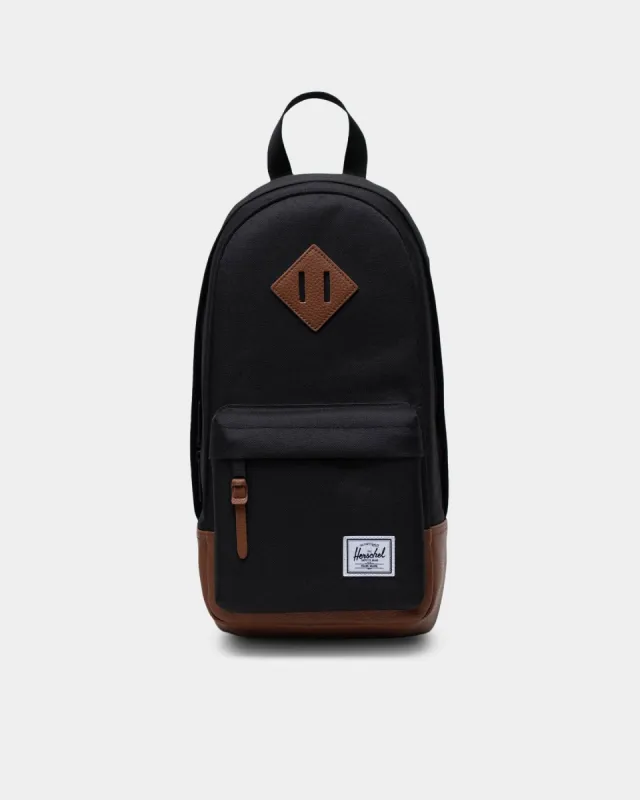 Herschel Bag Co Heritage Shoulder Bag Black/Tan sold by Culture Kings