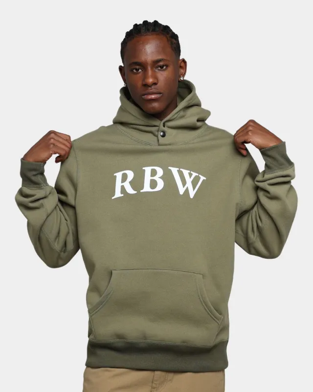 Raised By Wolves Initialism Snap Hoodie Olive made by Culture Kings