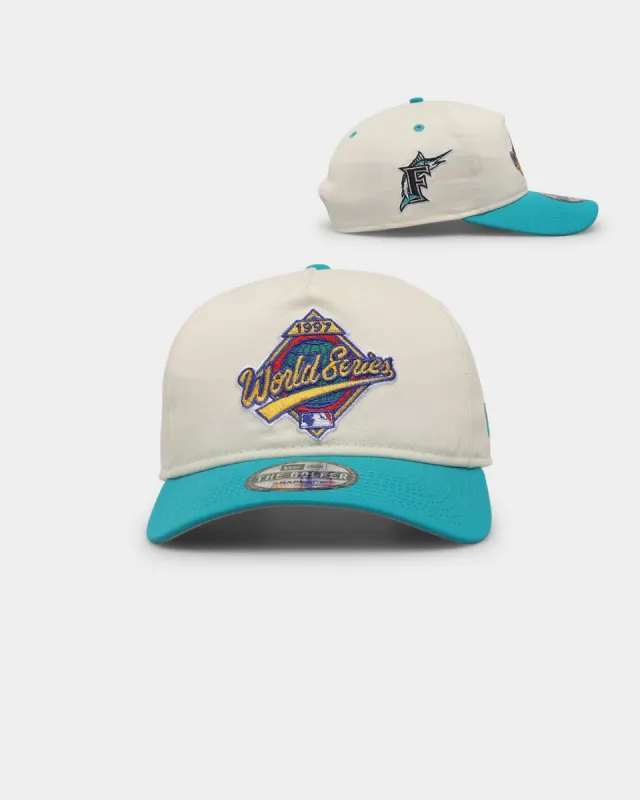 New Era Florida Marlins '1990s World Series Through The Decades' 1997 World Series Golfer Snapback Chrome White sold by Culture Kings
