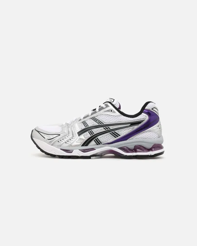 Asics Women's GEL-KAYANO 14 White/Dark Grape sold by Culture Kings