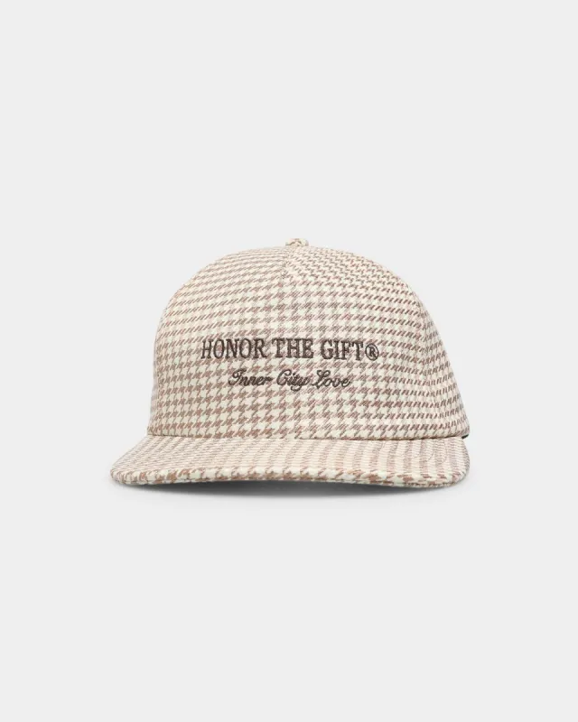Honor The Gift D-Holiday Houndstooth Strapback Cream sold by Culture Kings