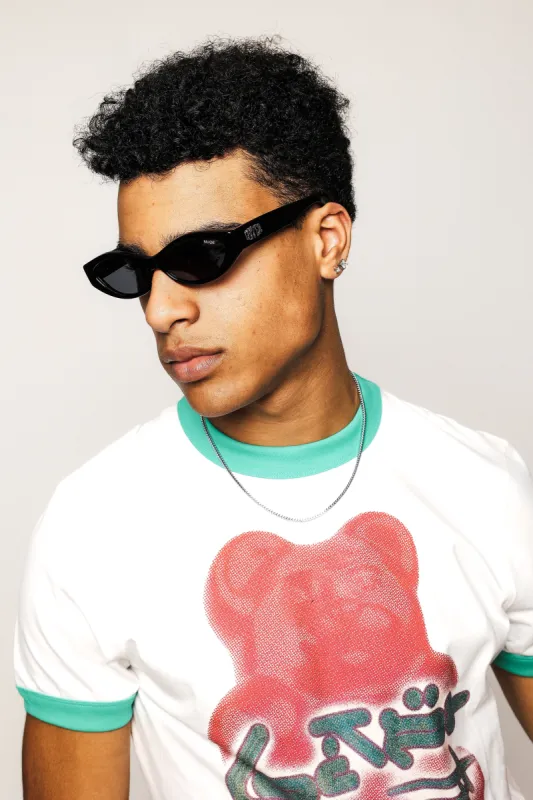 Loiter X Nuqe Ethereal Sunglasses Black/Silver sold by Culture Kings