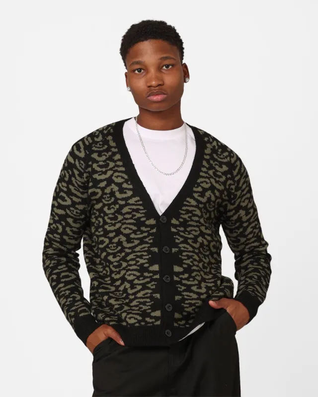 XXIII Thiago Leopard Cardigan Khaki/Black sold by Culture Kings
