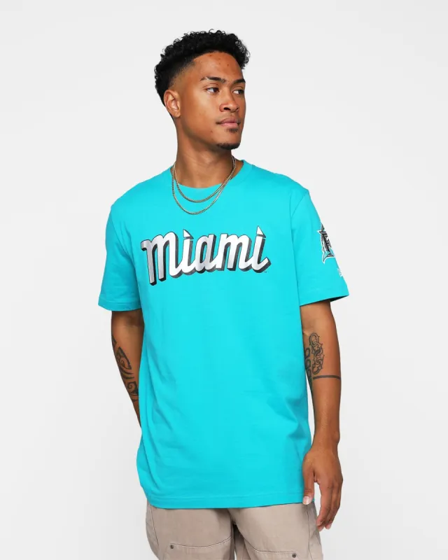 New Era Miami Marlins Retro T-Shirt Black sold by Culture Kings