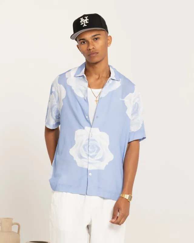 Carre Rose Bunch Button Up Shirt Light Blue sold by Culture Kings