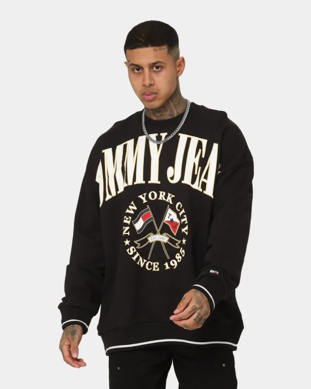 Tommy Jeans TJM Skater Prep Logo Crewneck Black sold by Culture Kings