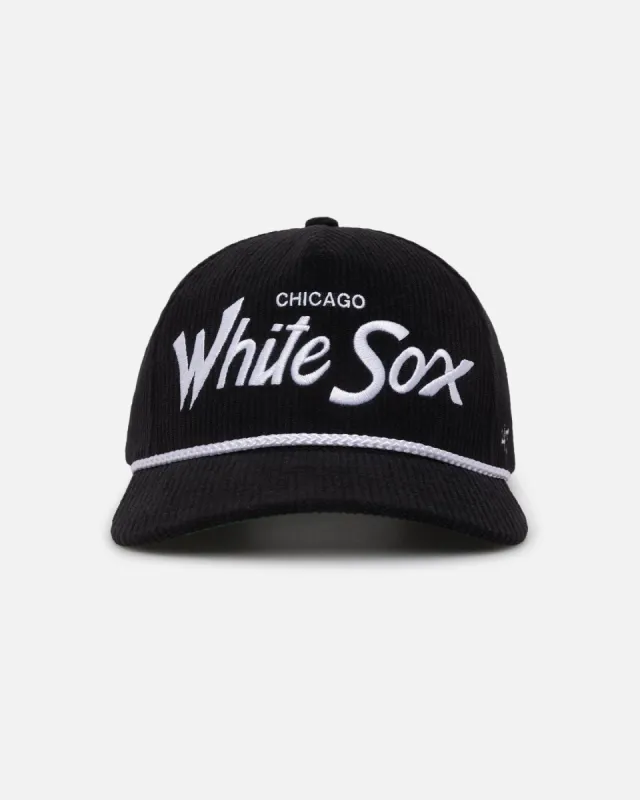 47 Brand Chicago White Sox 'MLB Opening Day' Corduroy Crossrope Hitch Snapback Black sold by Culture Kings