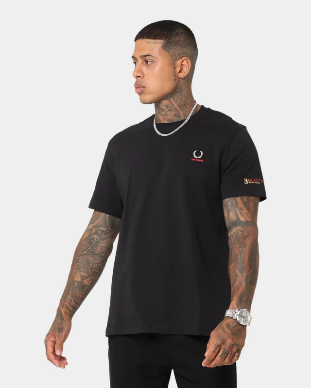 Fred Perry X Raf Simons Printed Sleeve T-Shirt Black made by Culture Kings
