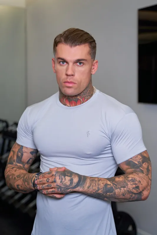 Father Sons Stone Grey Gym Crew - FSH679 sold by Father Sons