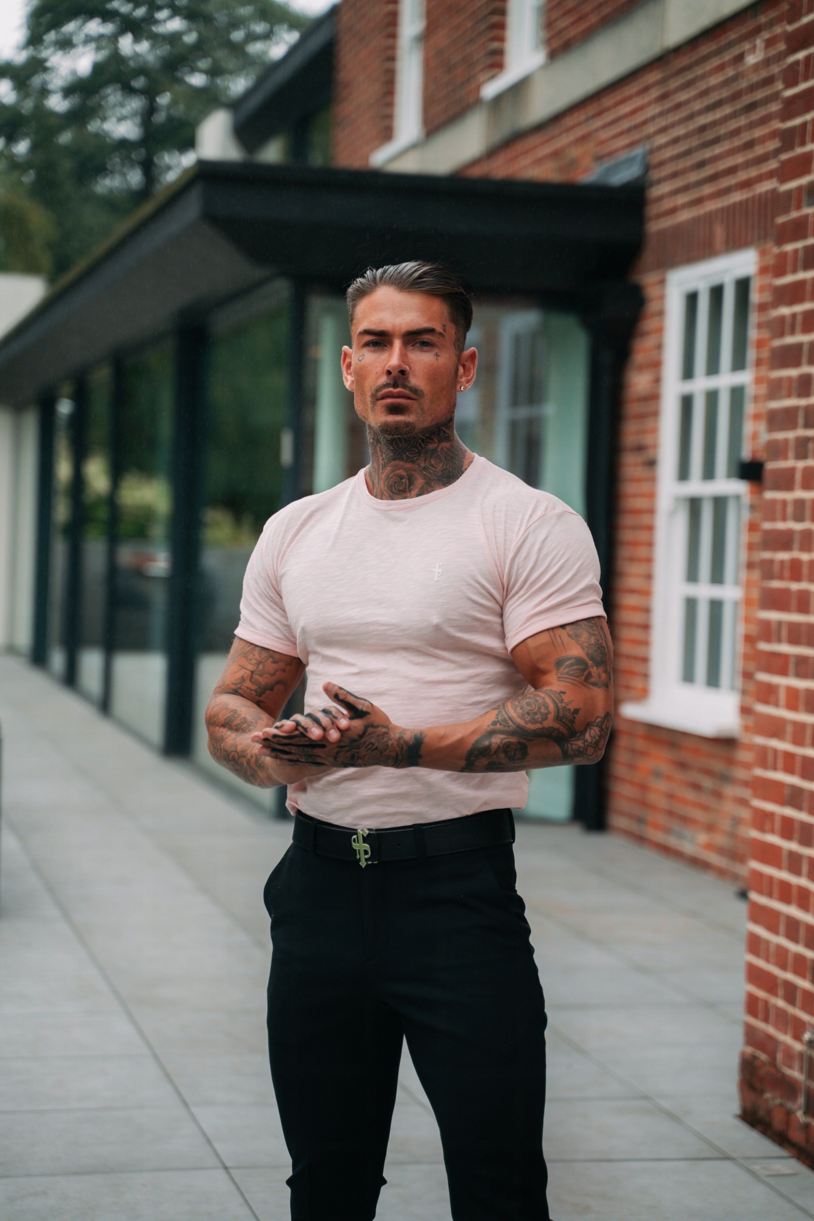 Father Sons Pink / White Slub Crew - FSH844 sold by Father Sons product image thumbnail 3