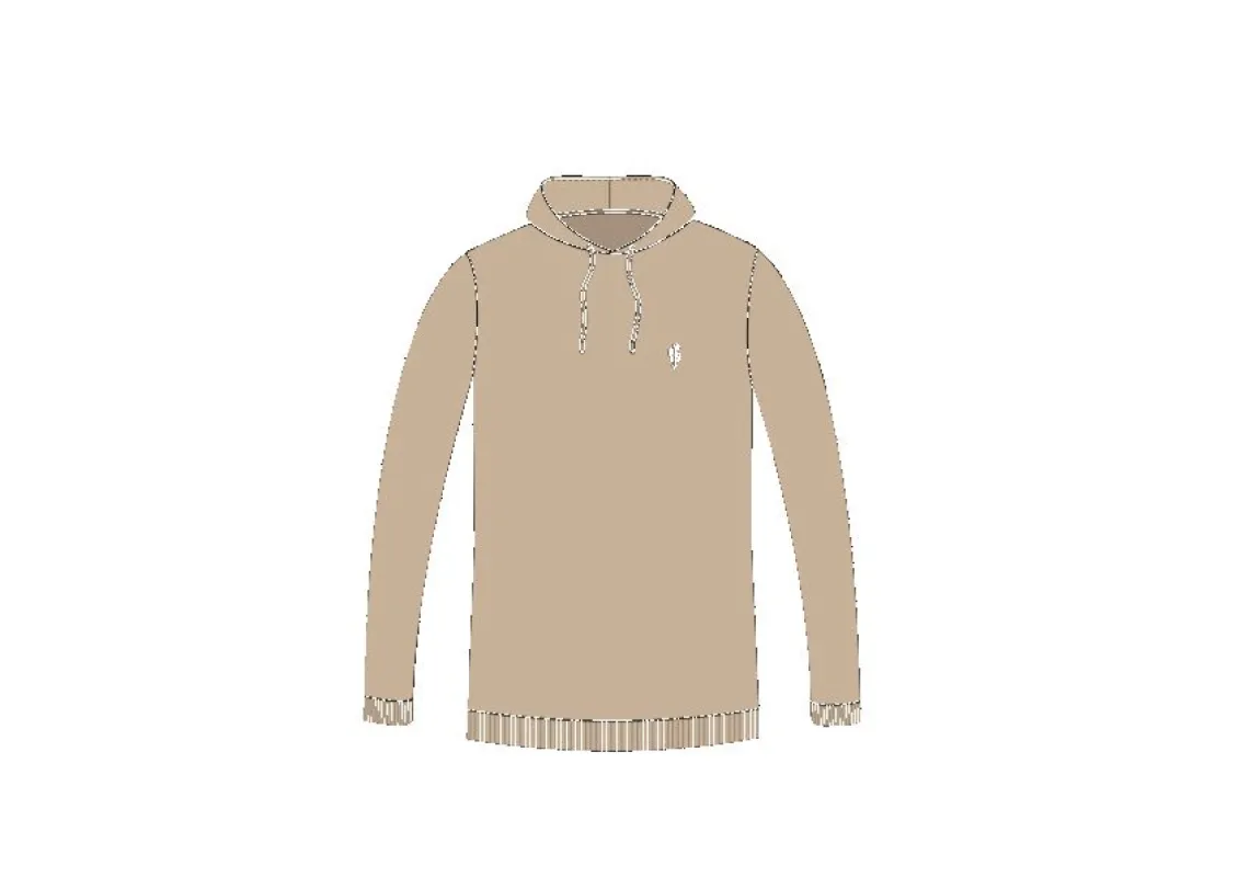 Father Sons Beige Knitted Overhead Hoodie - FSN112 sold by Father Sons