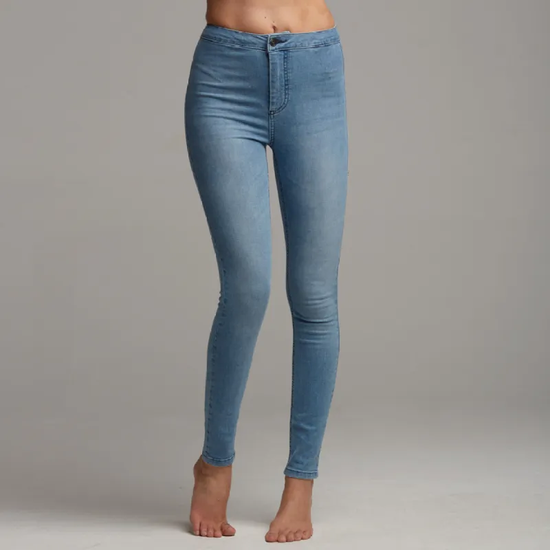 'JENI' PLAIN BLUE JEANS - CT054 sold by Father Sons