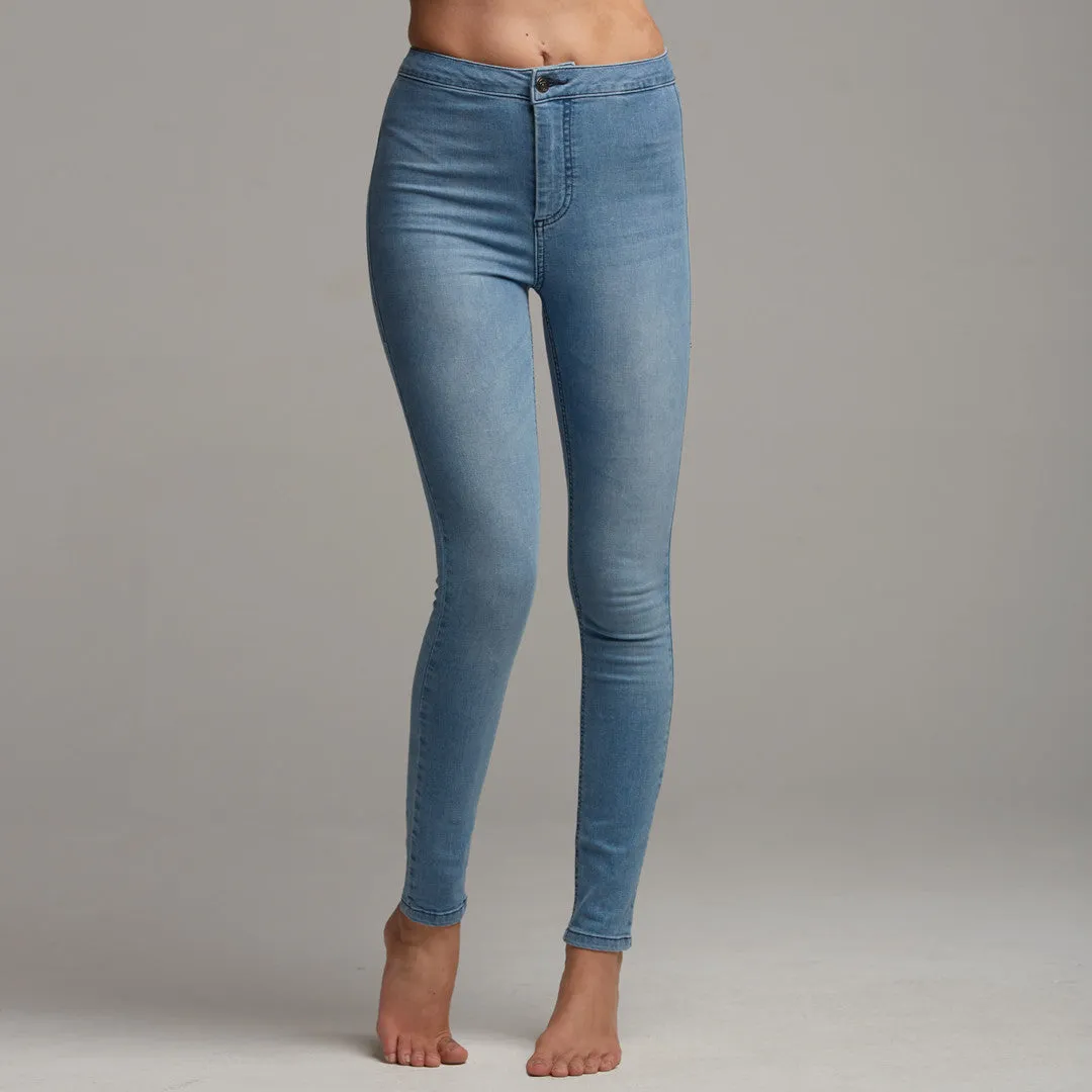 'JENI' PLAIN BLUE JEANS - CT054 sold by Father Sons