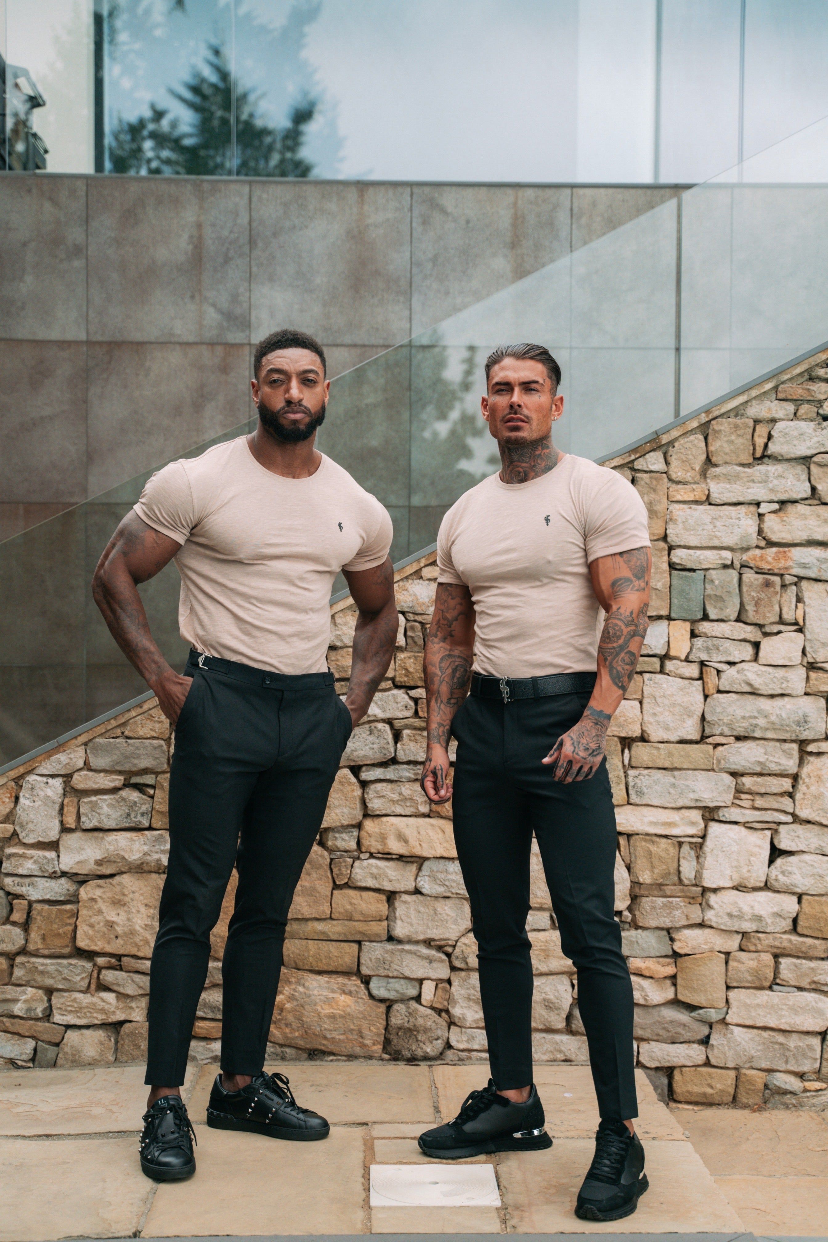 Father Sons Beige / Black Slub Crew - FSH843 sold by Father Sons product image thumbnail 2