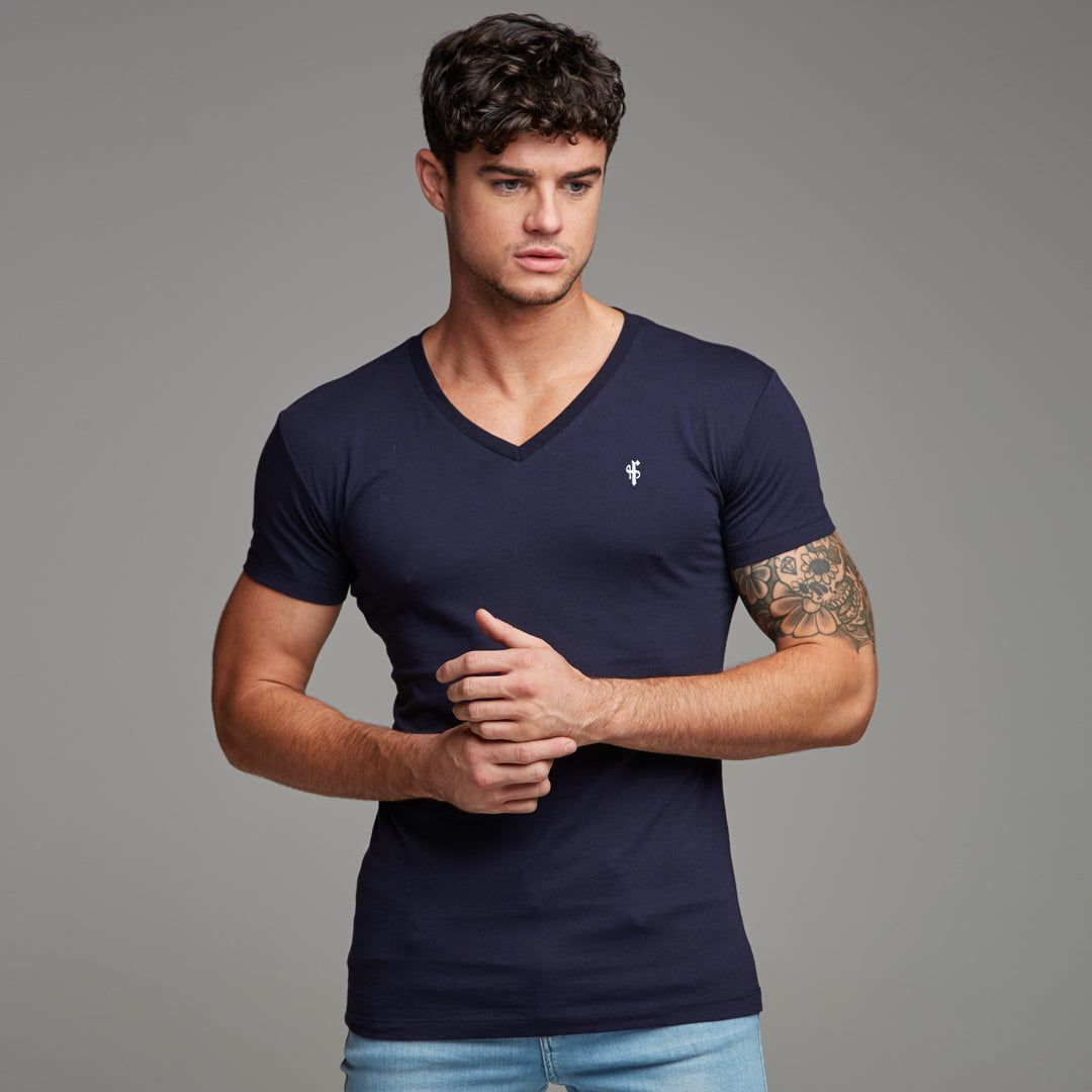 Father Sons Classic Navy V Neck - FSH191 sold by Father Sons product image thumbnail 5