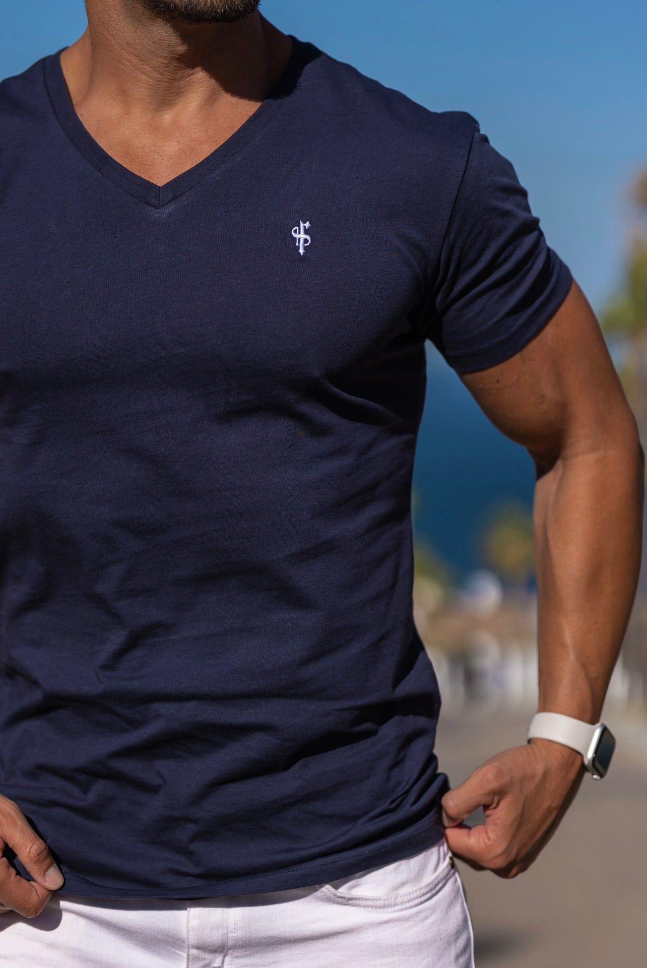 Father Sons Classic Navy V Neck - FSH191 sold by Father Sons product image thumbnail 2
