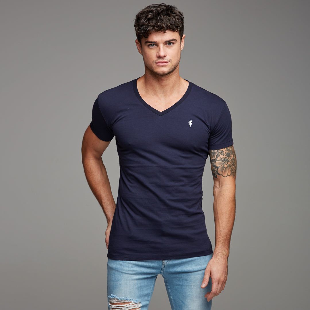 Father Sons Classic Navy V Neck - FSH191 sold by Father Sons product image thumbnail 3