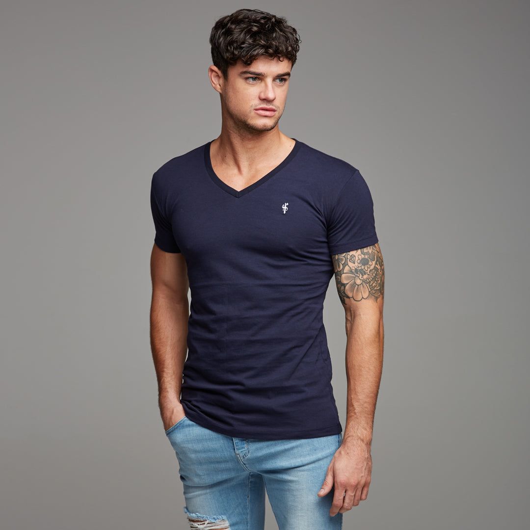 Father Sons Classic Navy V Neck - FSH191 sold by Father Sons product image thumbnail 4