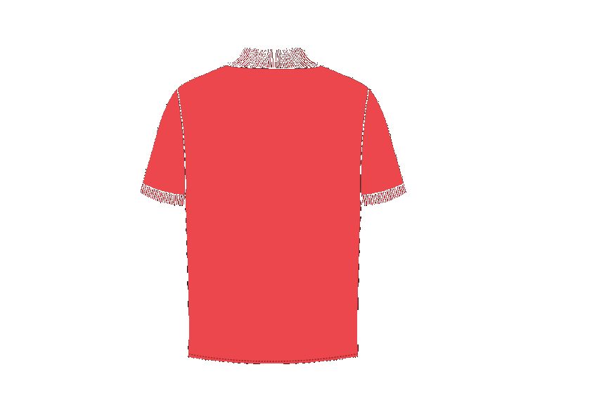 Classic Coral and Black Zipped Polo Shirt - FSH852 sold by Father Sons product image thumbnail 4