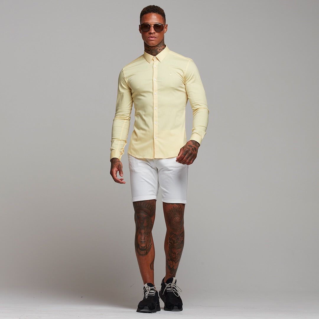 Father Sons Super Slim Ultra Stretch Yellow Long Sleeve - FS475 sold by Father Sons product image thumbnail 5
