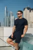 Father Sons Navy Crew T Shirt With Pintuck Detail - FSH1048. sold by Father Sons