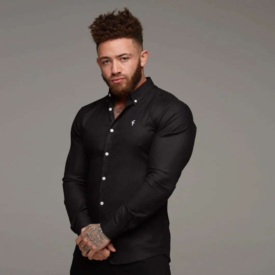 Father Sons Super Slim Stretch Classic Oxford Black - FS302 sold by Father Sons product image thumbnail 4