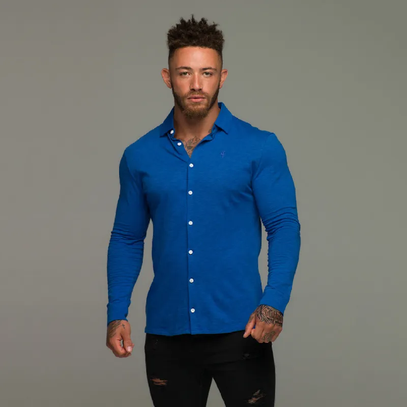 Father Sons Super Slim Royal Blue Jersey - FSH02 (LAST CHANCE) sold by Father Sons