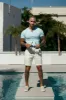 Father Sons Advanced V Neck Crew Short Sleeve Light Blue- FSH1015 sold by Father Sons