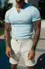 Father Sons Advanced V Neck Crew Short Sleeve Light Blue- FSH1015 sold by Father Sons
