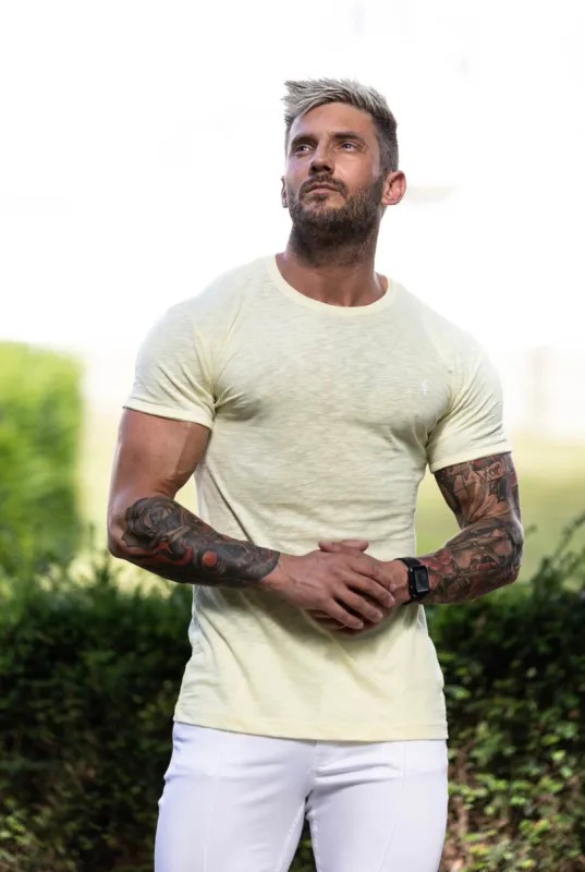Father Sons Lemon Slub Crew Short Sleeve - FSH688 sold by Father Sons