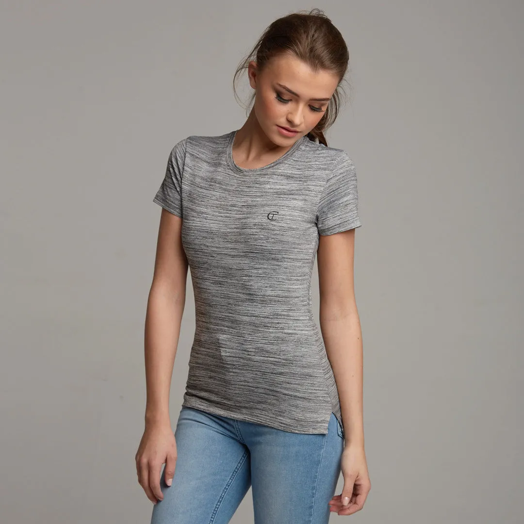 TEGAN GREY MARL SLUB TEE - CT047 sold by Father Sons product image thumbnail 2