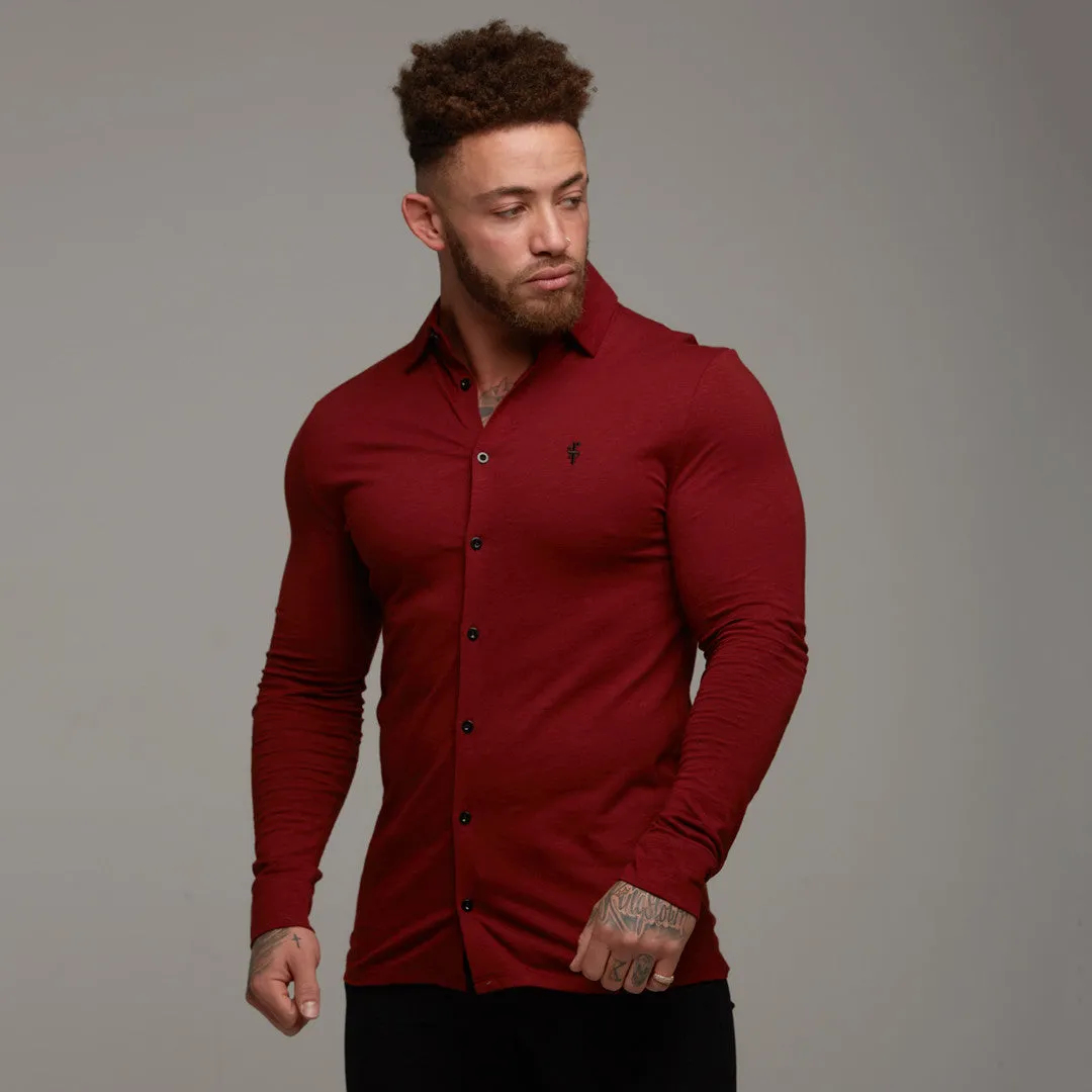 Father Sons Super Slim Oxblood Jersey - FSH03 (LAST CHANCE) sold by Father Sons product image thumbnail 3
