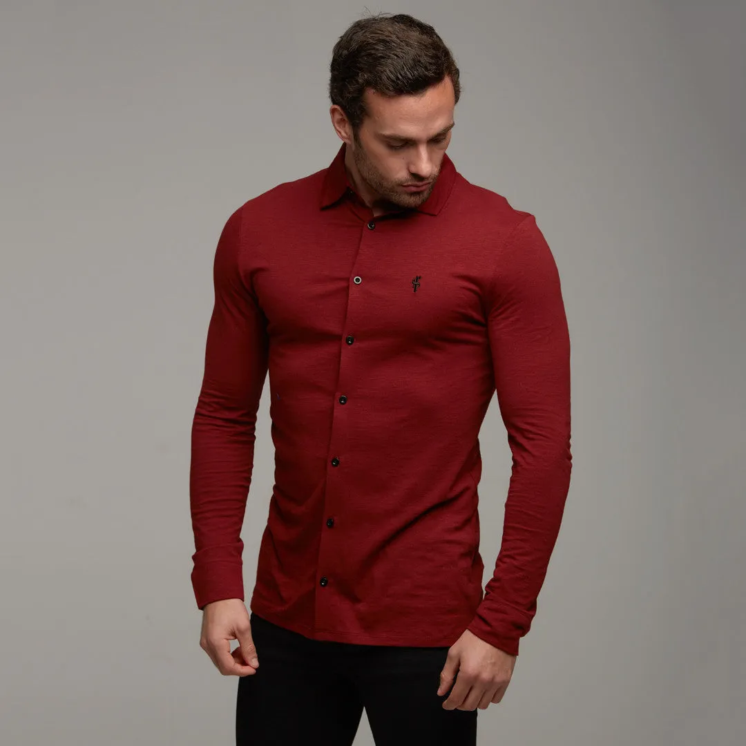 Father Sons Super Slim Oxblood Jersey - FSH03 (LAST CHANCE) sold by Father Sons product image thumbnail 2