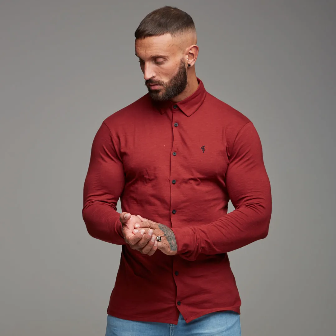 Father Sons Super Slim Oxblood Jersey - FSH03 (LAST CHANCE) sold by Father Sons