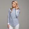 BLAIR STRIPE CONTRAST COLLAR STAND SHIRT - CT030 sold by Father Sons
